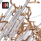 Luxury elegant gold color modern pendant crystal light fitting chandelier 